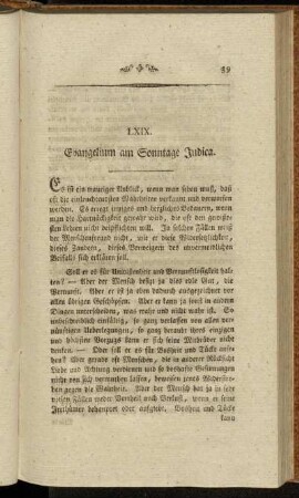 LXIX. Evangelium am Sonntage Judica.