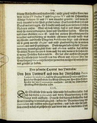 Das zehende Capittel [...]