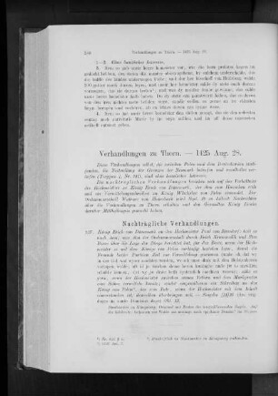 Verhandlungen zu Thorn. - 1425 Aug. 28.