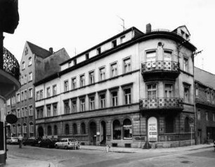 Meißen-Altstadt, Martinstraße 7. Wohnhaus mit Laden (um 1870). Eckansicht