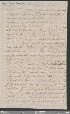 Eigenh. Brief von Dorothea von Schlegel an August Wilhelm von Schlegel, Dresden, 10.10.1808
