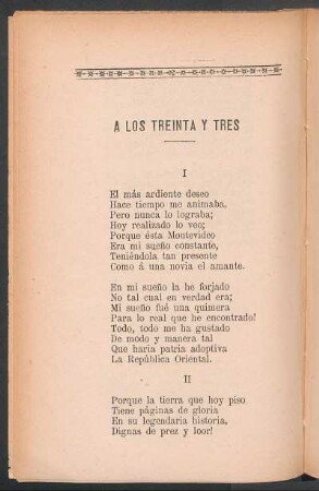 A los treinta y tres