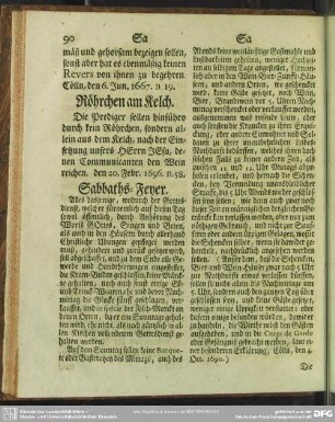 [Sabbaths-Feyer - Suppliciren]