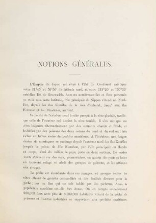 Notions générales