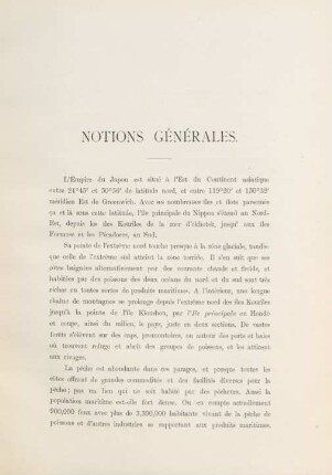 Notions générales