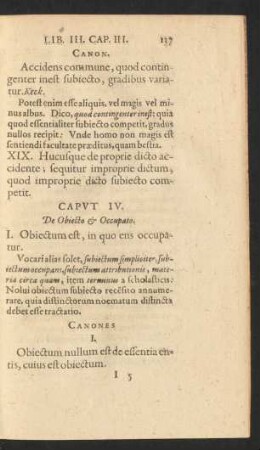 Caput IV. De Obiecto Et Occupato.