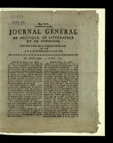 Titelseite einer Zeitung