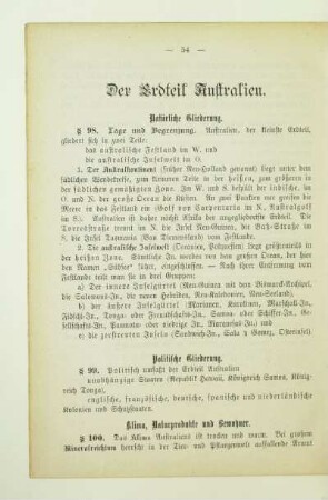 Der Erdteil Australien