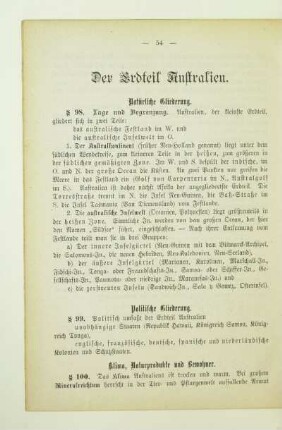 Der Erdteil Australien