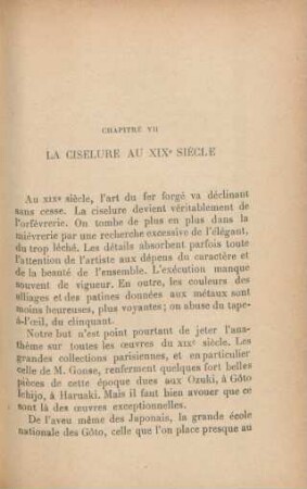 Chapitre VII. La ciselure au XIXe siècle