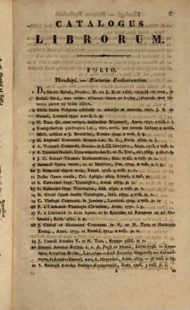 Catalogi. 2. Catalogus librorum praestantissimorum