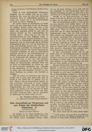 Eine Zentralstalle zur Verwertung und zum Schutz des künstlerischen Eigentums, 2