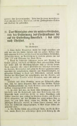 § 52. Das Christenthum