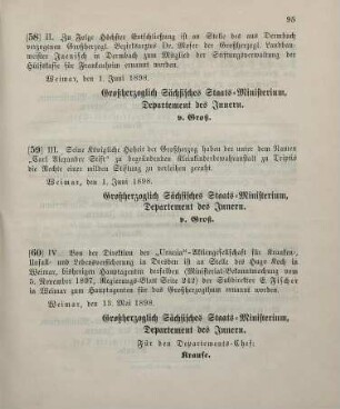 60. Ministerial-Bekanntmachung, betreffend Wechsel in der hauptagentur der "Urania", Aktiengesellschaft für Kranken-, Unfall- und Lebens-Versicherung in Dresden