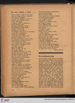 Le sere orfane e tristi
