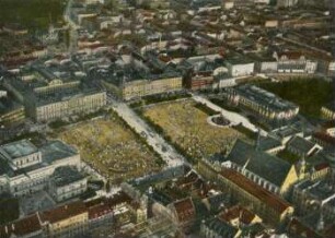 Leipzig: Augustusplatz : [aufgenommen aus Parseval III am 29.Juni 1909]