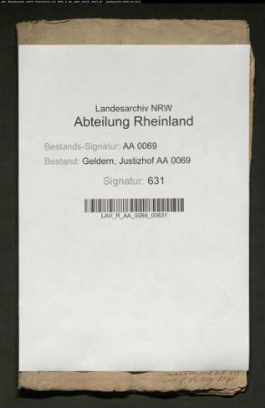 Brigadier van Schöler gegen Jurisdiktionsherr zu Grefrath wegen Schuldforderung