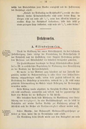 Verkehrswesen.
