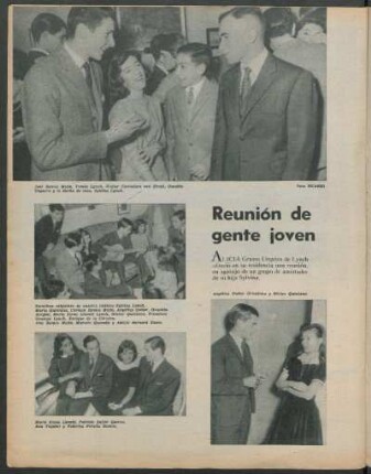 Reunión de gente joven