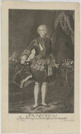Bildnis des Fridericus II., König in Preußen