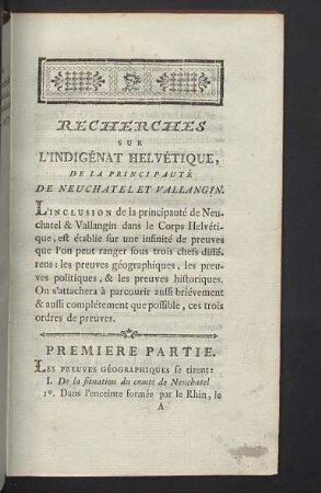 Premiere partie.