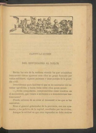 Capítulo CCXIII - Del entusiasmo al dolor