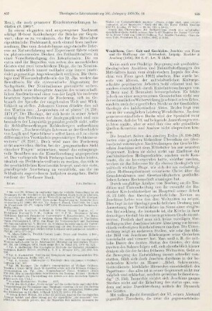 858-859 [Rezension] Wendelborn, Gert, Gott und Geschichte