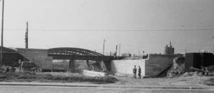 Widerlager, Fundament neue Eisenbahnbrücke Heilbronn