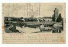 "Steg am oberen Neckar", "Gruß aus Heilbronn" - Eiserner Steg, Götzenturm mit Aufbau, Neckarfront