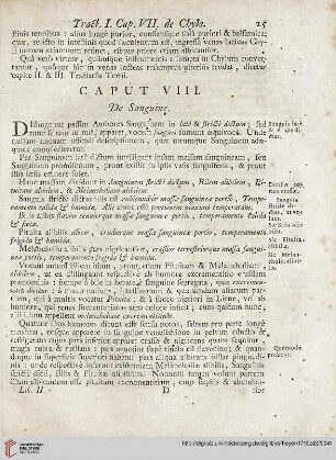 Caput VIII: De Sanguine