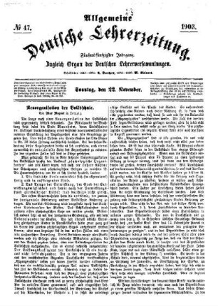 Neuorganisation der Volksschule