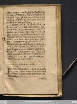 Hora VII.