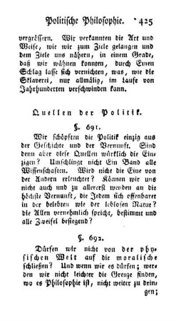 [II.] Quellen der Politik.