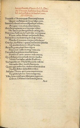 Magnencij Rabani Mauri De Laudib[us] sancte Crucis opus : erudicione versu prosaq[ue] mirificum