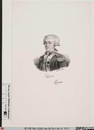 Bildnis Marie-Joseph-Paul-Roch-Yves-Gilbert du Motier, marquis de La Fayette