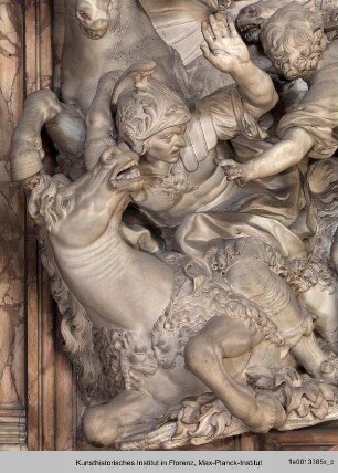 Andrea Corsinis Beihilfe in der Schlacht bei Anghiari - Skulpturenprogramm