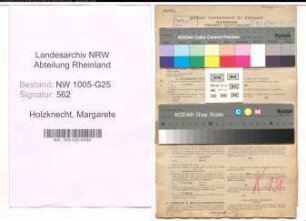 Entnazifizierung Margarete Holzknecht , geb. 07.09.1901 (Einzelhaendlerin)