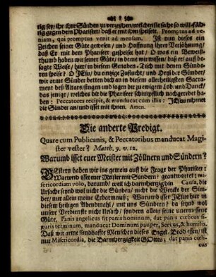 Die anderte Predigt.