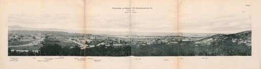 Anlage 2. Gesamtansicht von Tsingtau vom Gouvernementsberge aus. September 1904. Ausblick nach Nordwest.