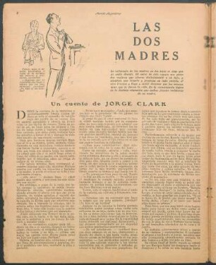 Las dos madres : Un cuento de Jorge Clark