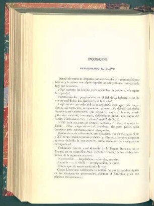 Inquisición : Remachando el clavo