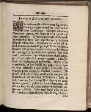 Præfatio Auctoris Ad Lectorem.