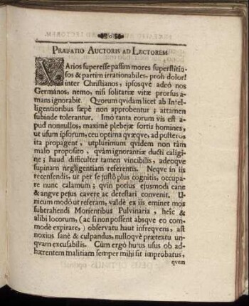Præfatio Auctoris Ad Lectorem.