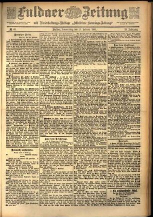 Ausgabe vom Donnerstag, den 21. Februar 1901.
