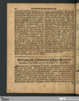 Auslegung der Historien des heiligen Märtyrers.