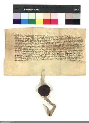 Revers Ottos von Milz bezüglich der Belehnung mit einem Hof in Breitensee und weiteren im Einzelnen aufgeführten Lehen durch Reinhard [von Weilnau], Abt von Fulda