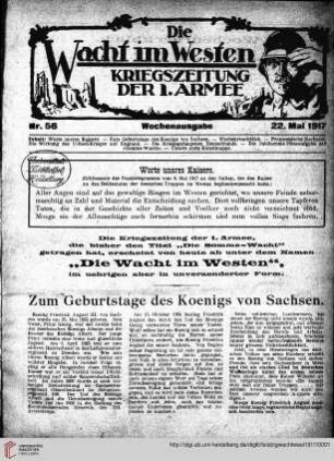 Hefte 56, Mai 1917