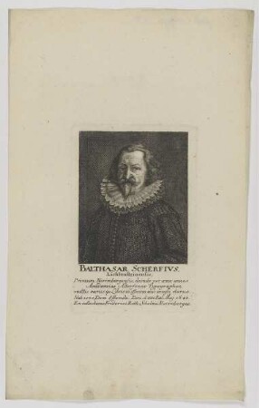 Bildnis des Balthasar Scherfivs