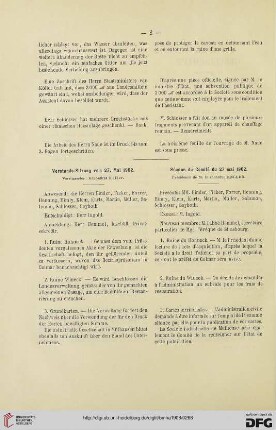 Vorstands-Sitzung vom 27. Mai 1902 / Séance du Comité du 27 mai 1902