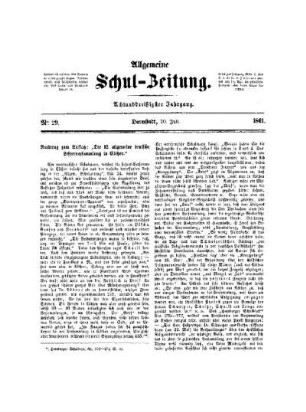 Nachtrag zum Auffsatz: "Die zwölfte allgemeine deutsche Lehrerversammlung in Cöthen."